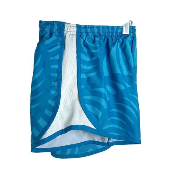 Nike Girls Shorts L Blue Dri-Fit Tempo Running Run Standard Lining Drawstring - Picture 5 of 8